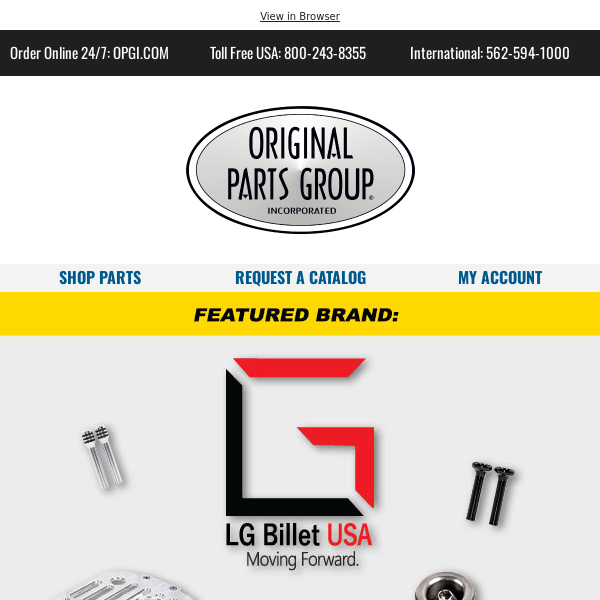 OPGI Featured Brand: LG Billet