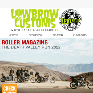 Riding vintage Harley choppers across Death Valley