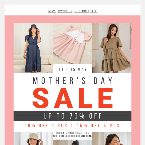 Mother's Day Sale is here! 😍