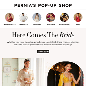 Bridal lehengas to walk you down the aisle!