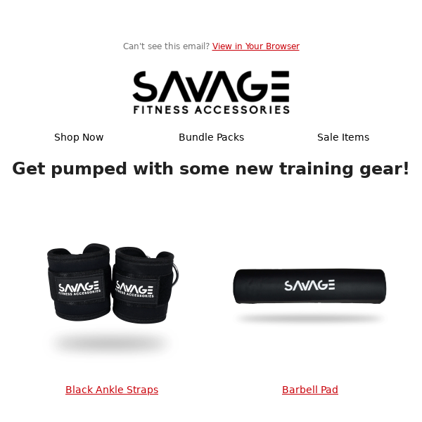 Start your week on a fit note with new Savage gear!