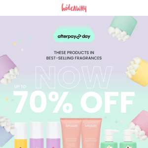 Save BIG, it's Afterpay Day!