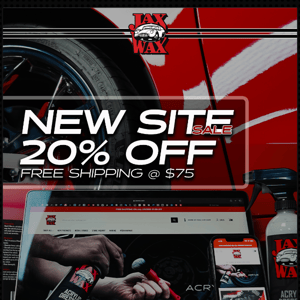 20% Off - New Site Sale