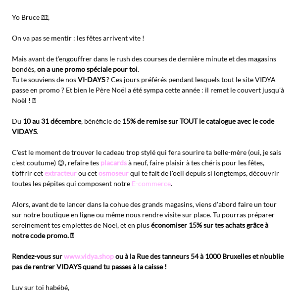 🔥Les VI-DAYS, 1 mois d'économies💰!