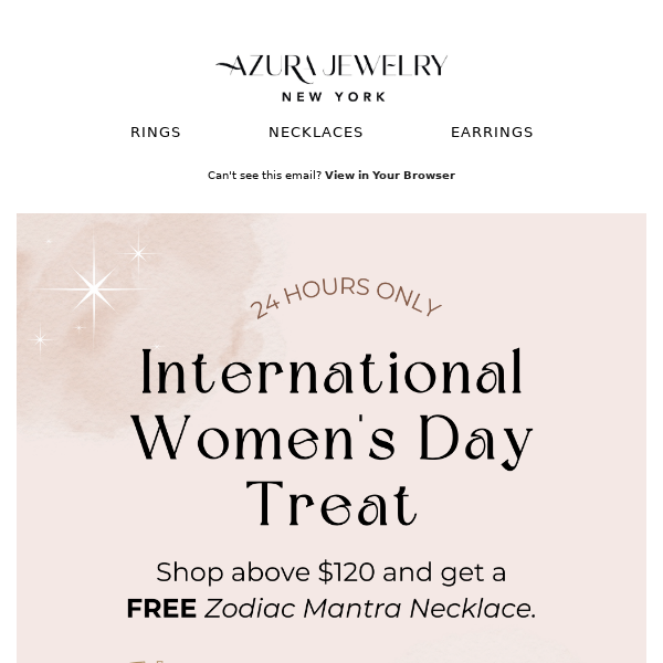 24 Hrs Only! Claim Your Free Zodiac Necklace With Every Purchase 💃