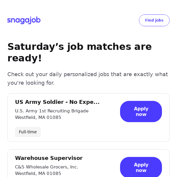 Personalized job matches for March 16, 2024