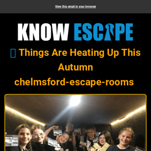 🎃 Things Are Heating Up This Autumn Chelmsford Escape Rooms