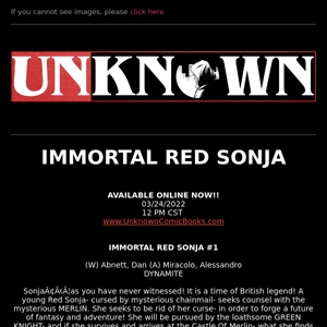 IMMORTAL RED SONJA #1 🔥