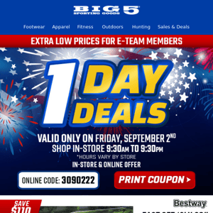 $69 5-Person Dome Tent + $75 XL Shade Chair with Side Table + Other One Day Deals, Friday Only!