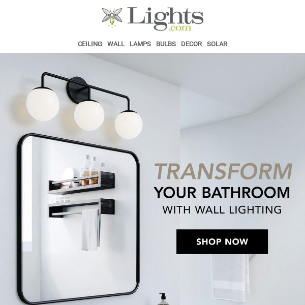 Time to Upgrade Your Bathroom Lighting💡 | Lights.com