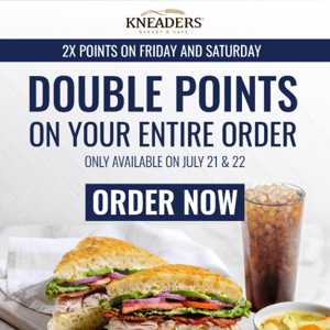 2X POINTS: This Weekend Only