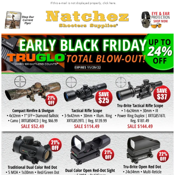 Early Black Friday TruGlo Total Blowout!