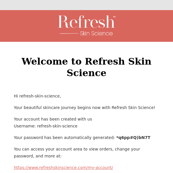 Welcome to Refresh Skin Science