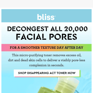 Visibly Smaller Pores In 1 Use