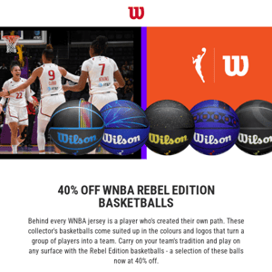 Score Big with 40% Off WNBA Rebel Edition Basketballs