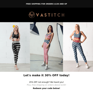 [RE:] 25% OFF on American Prints 🇺🇸