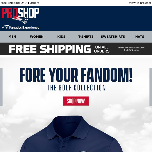 Fan Looks For The Fairway + Free Shipping