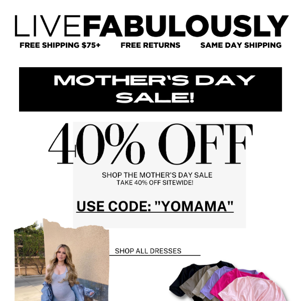 🤭 Yo Mama is so giving that.... 40% OFF!