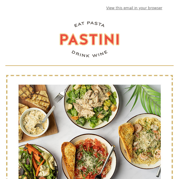 Enjoy 20% Off Today at Pastini!