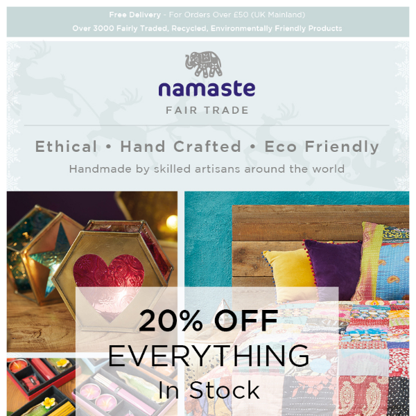 20% Off Everything In Stock!