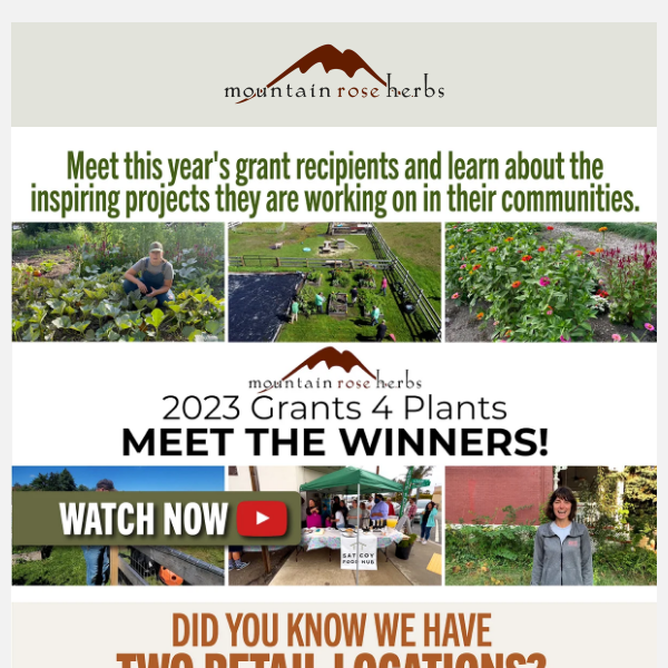 Meet the 2023 Grants 4 Plants Winners!