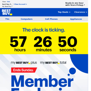 [ This is the Member Exclusive SALE ] For My Best Buy Plus™ and My Best Buy Total™ members. Your inbox just got some more deals