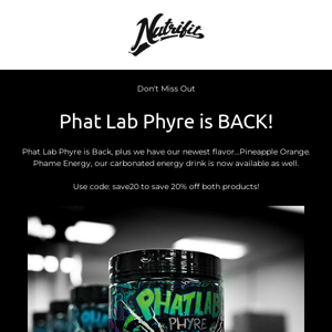 🔥 Phat Lab Phyre is Back!