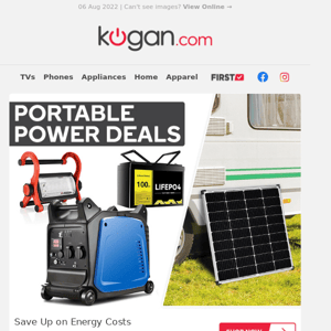 Save on Solar Panels, Batteries, Generators & More for Portable Power