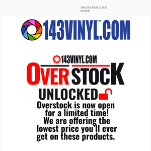 OverStock is Unlocked! 🔓