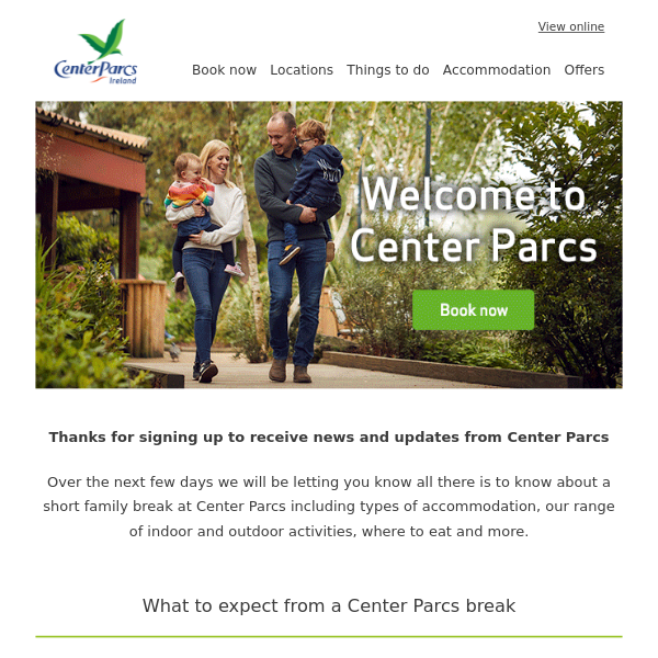 to Center Parcs Ireland Center Parcs Ireland