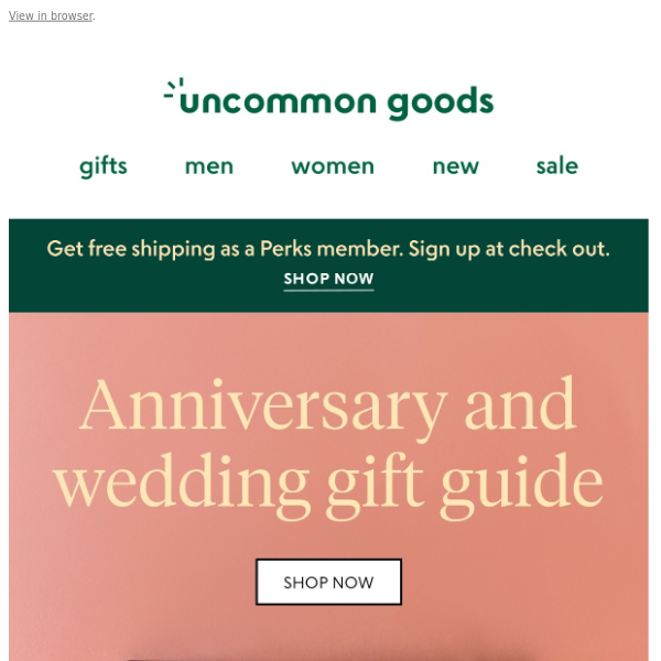 Our guide to gifting for anniversaries and weddings