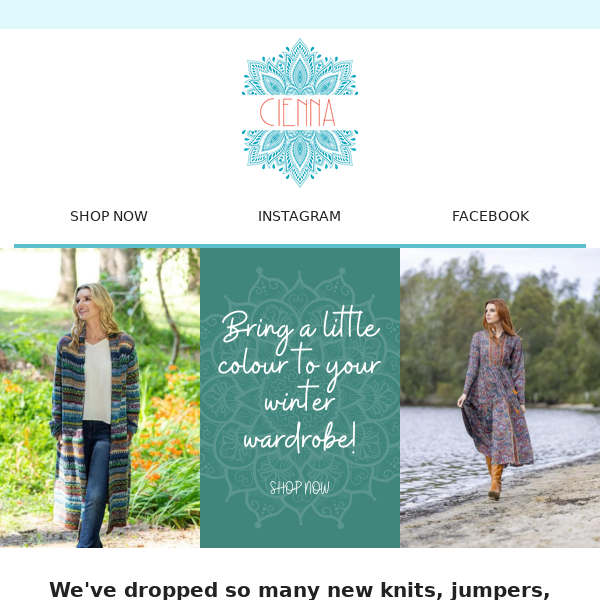 🥳 Non-stop drops at Cienna Designs