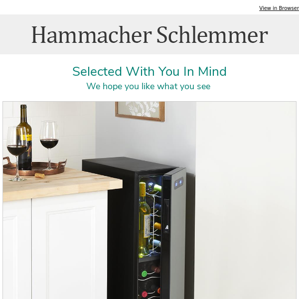 Selected Just For You: The Ultra Slim Wine Refrigerator & More