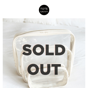 Clear Pouches Sold Out! Get on the Waitlist