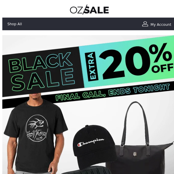 ⏰ LAST Chance! Black Edit 20% Price Drop + More Crazy Sales Ending Soon