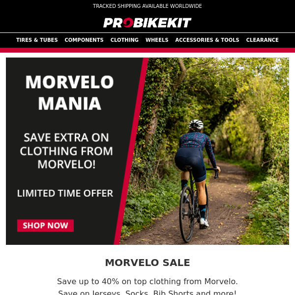 Morvelo Mania! Save up to 40% now!