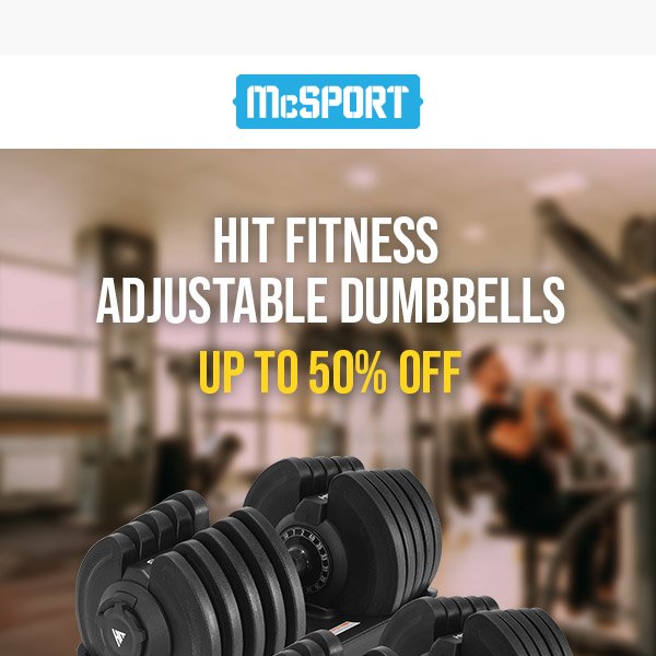 Up to 50% OFF Adjustable Dumbbells