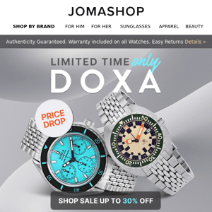 DOXA WATCHES 🔵 PRICE DROP