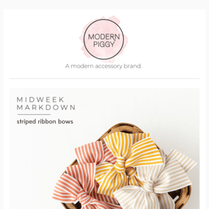 MWM: 20% off all Ribbon Bows today!
