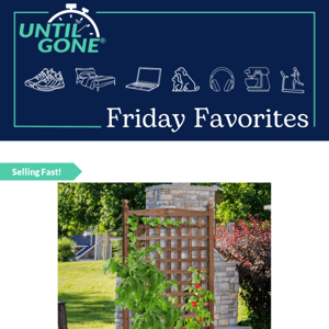 Friday Favorites - 72% OFF Solid Wood Planter Box with Trellis