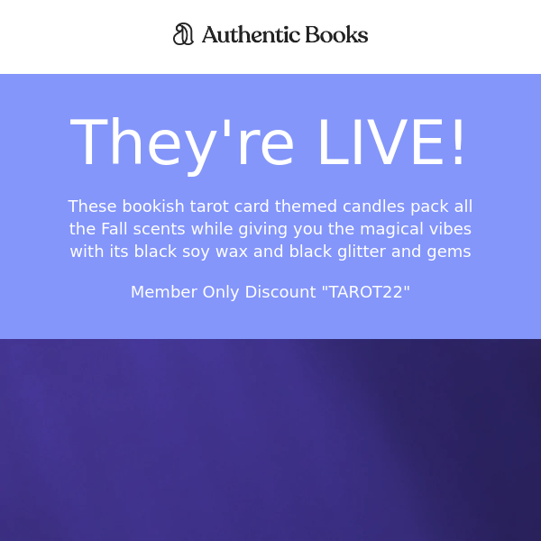 Authentic Books Here! Fall Tarot Candle Collective LIVE