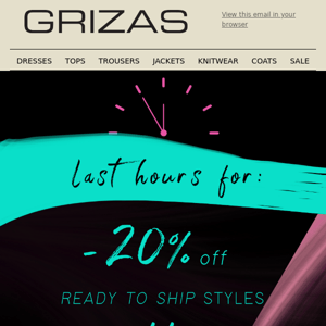 New Lines Added! With -20% off Till Midnight