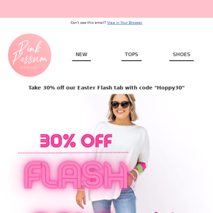 Hop over here for 30% off 🐰