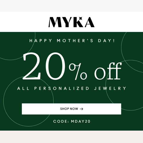Celebrate Mom With 20% Off!