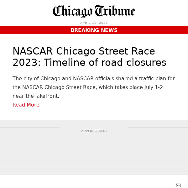 NASCAR Chicago Street Race 2023: Timeline of road closures