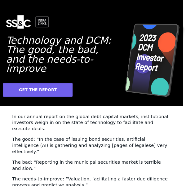 Technology and the debt capital markets: What investors want in 2023