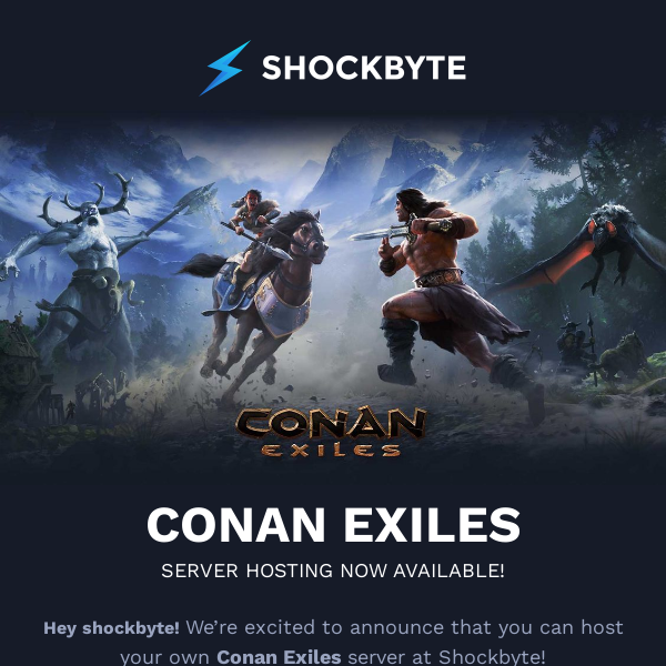 We added Conan Exiles to our game library!  ⚡