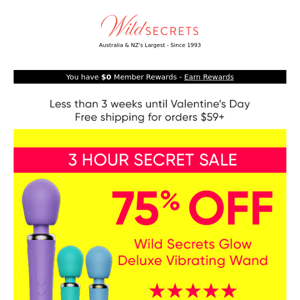 ⏰ 3 Hour Secret Sale! Glow Wand Massager 75% Off!