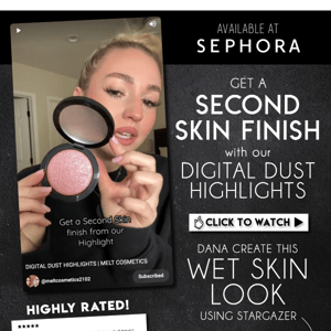 ✨Second Skin Glow with Digital Dust Highlight ✨ at Sephora