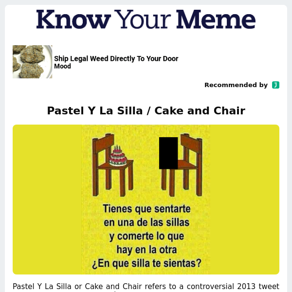 Pastel Y La Silla / Cake and Chair
